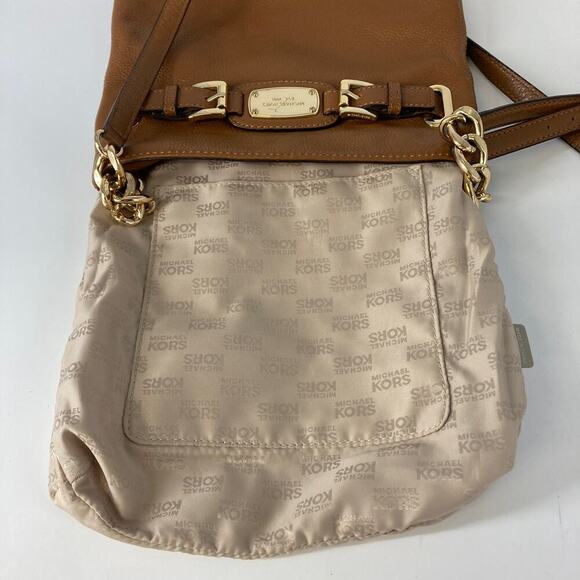 Michael Kors, small brown pebbled leather womens crossbody bag - Picture 10 of 10